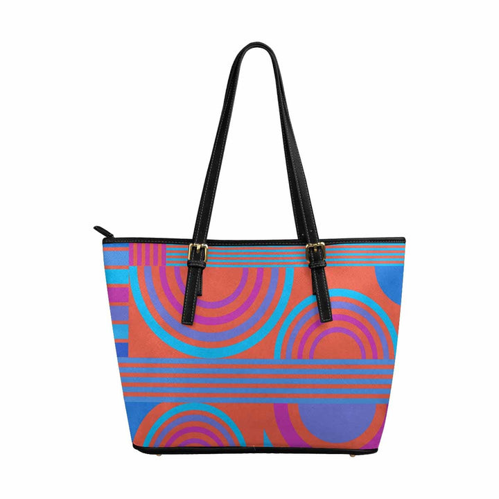 Large Leather Tote Shoulder Bag - Multicolor Handbag - Bags | Leather Tote Bags