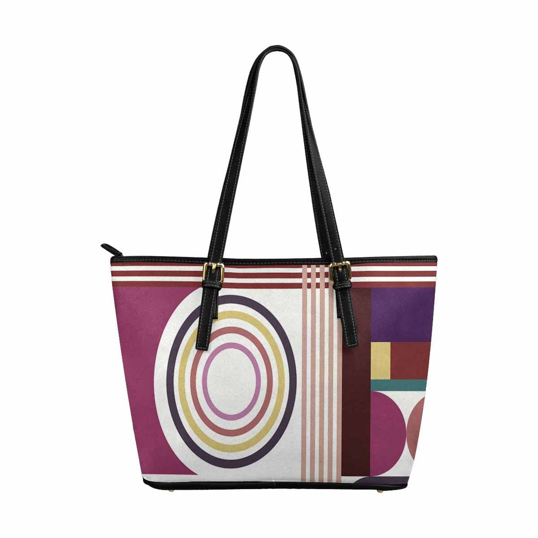 Large Leather Tote Shoulder Bag - Multicolor Handbag - Bags | Leather Tote Bags