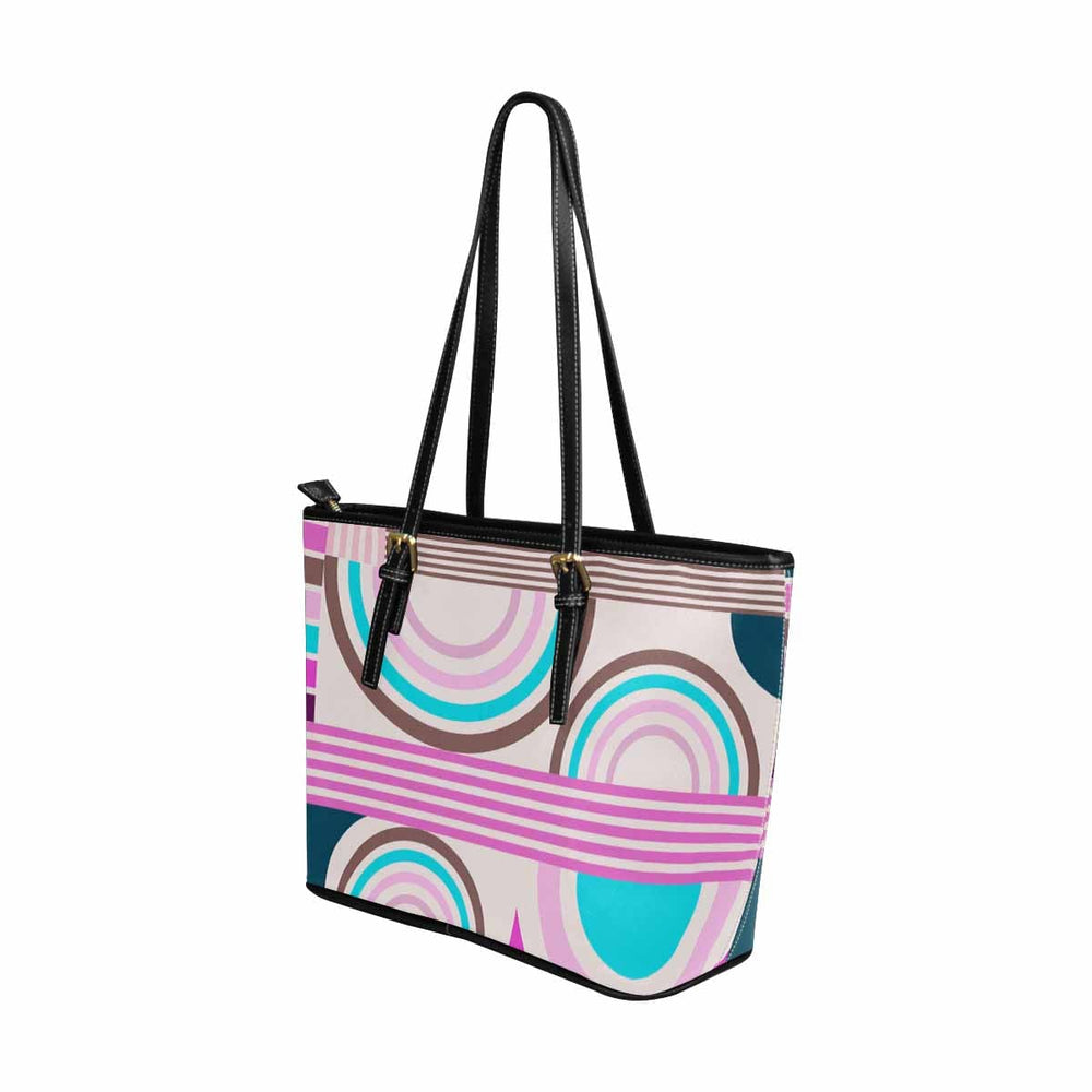 Large Leather Tote Shoulder Bag - Multicolor Handbag - Bags | Leather Tote Bags