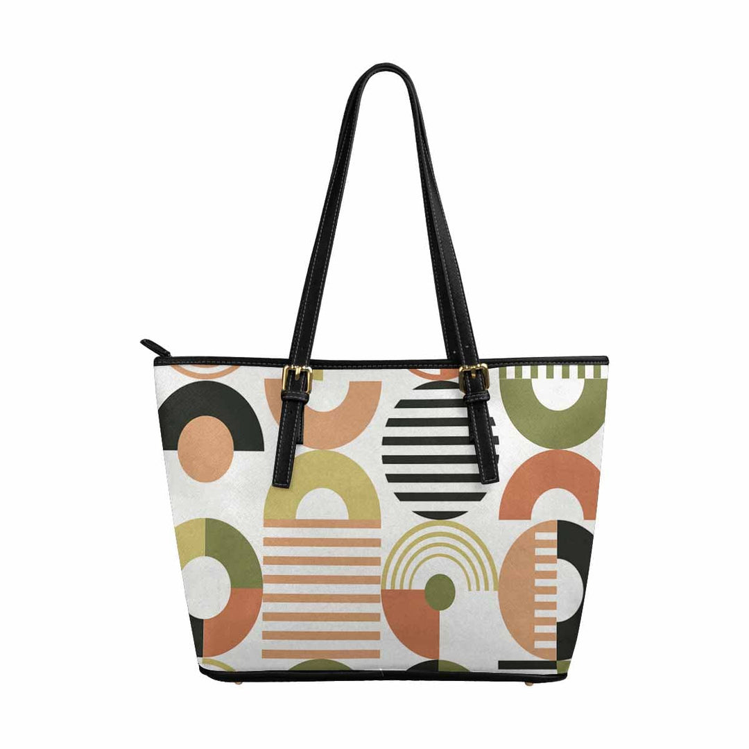 Large Leather Tote Shoulder Bag - Multicolor Handbag - Bags | Leather Tote Bags