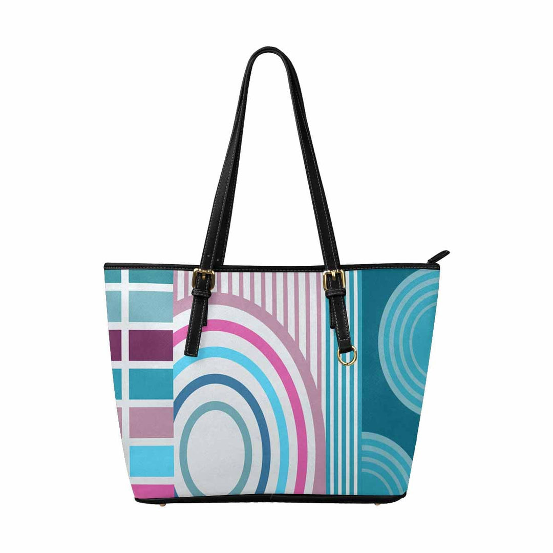 Large Leather Tote Shoulder Bag - Multicolor Handbag - Bags | Leather Tote Bags