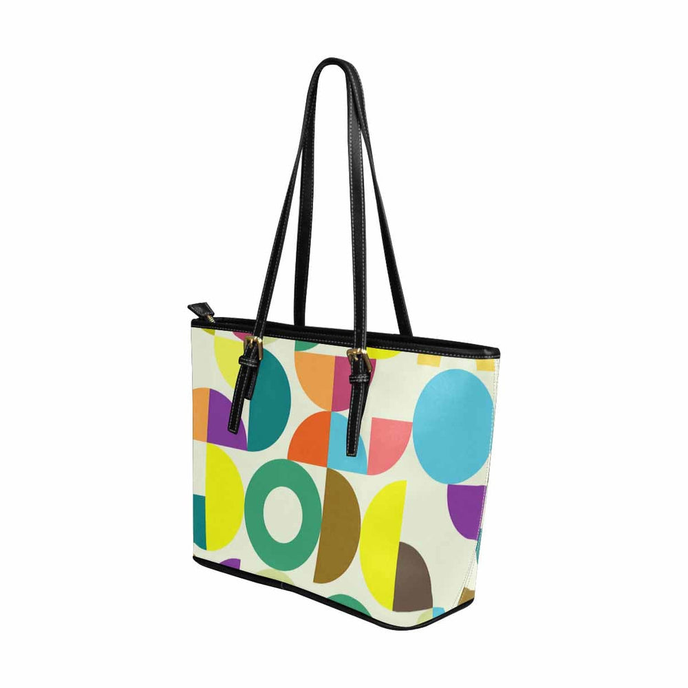 Large Leather Tote Shoulder Bag - Multicolor Handbag - Bags | Leather Tote Bags