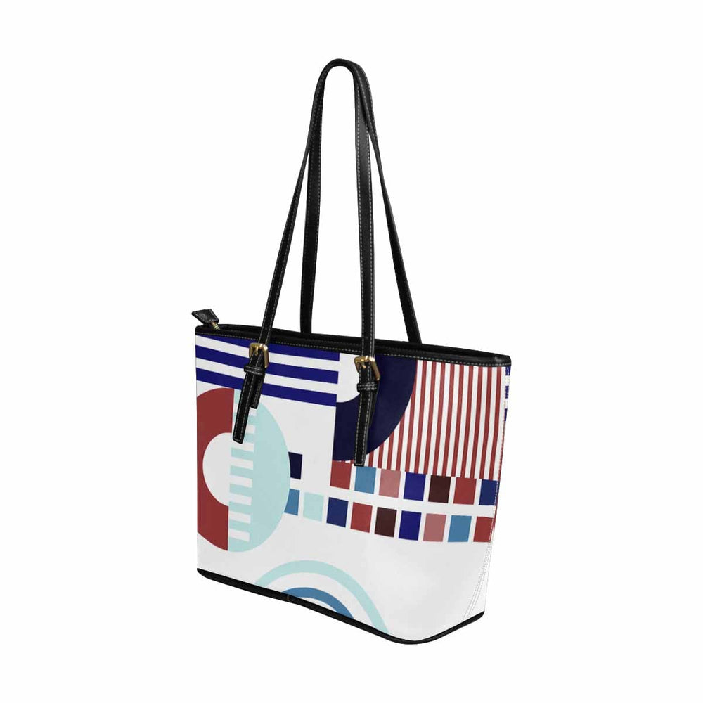 Large Leather Tote Shoulder Bag - Multicolor Handbag - Bags | Leather Tote Bags