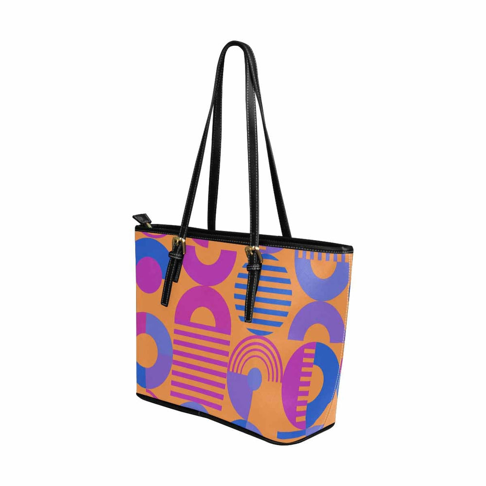 Large Leather Tote Shoulder Bag - Multicolor Handbag - Bags | Leather Tote Bags