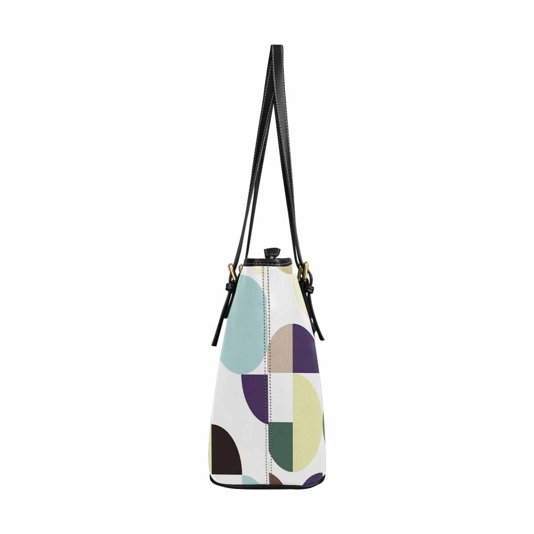 Large Leather Tote Shoulder Bag - Multicolor Handbag - Bags | Leather Tote Bags