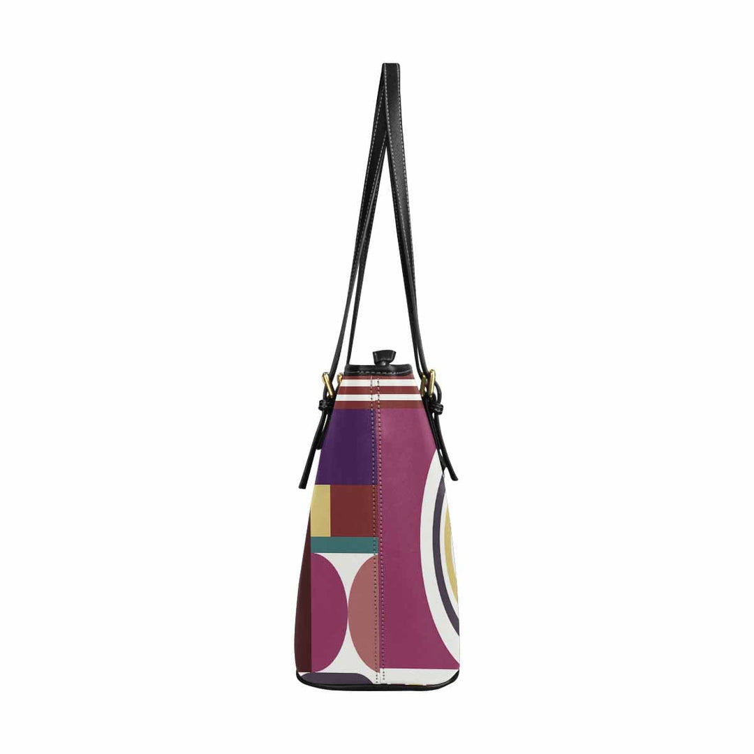 Large Leather Tote Shoulder Bag - Multicolor Handbag - Bags | Leather Tote Bags