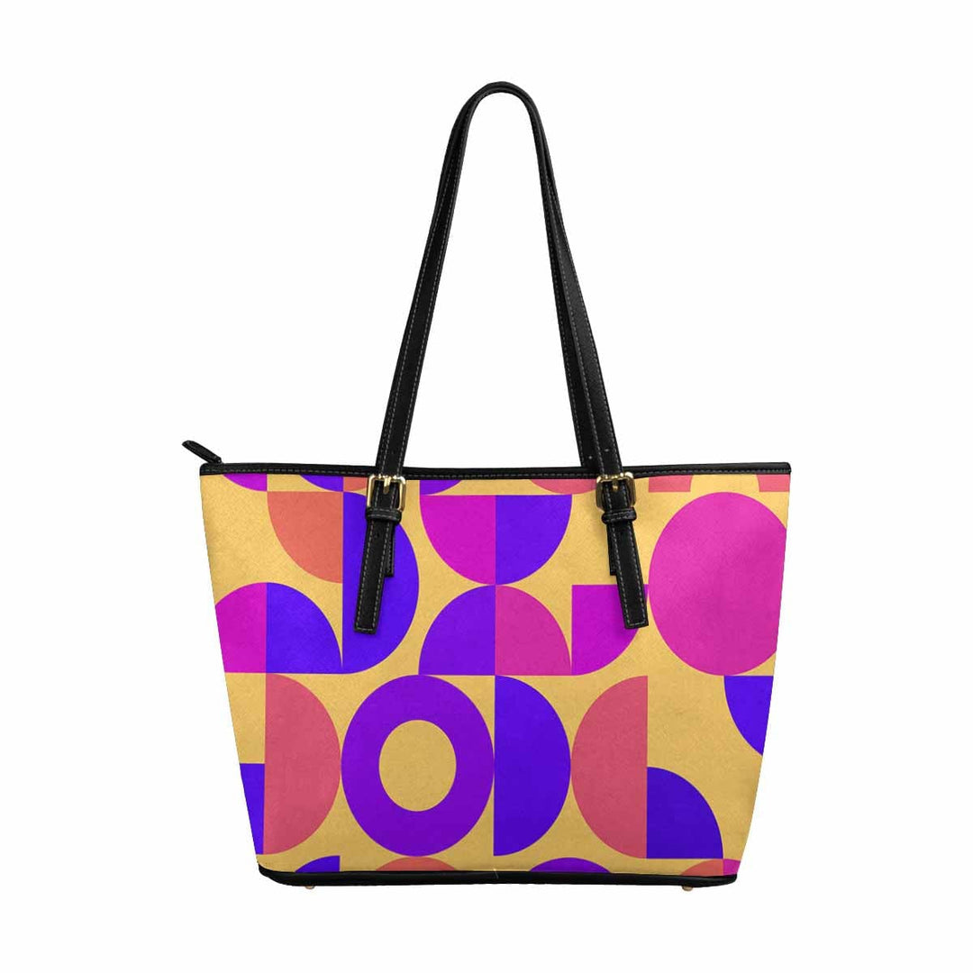 Large Leather Tote Shoulder Bag - Multicolor Handbag - Bags | Leather Tote Bags