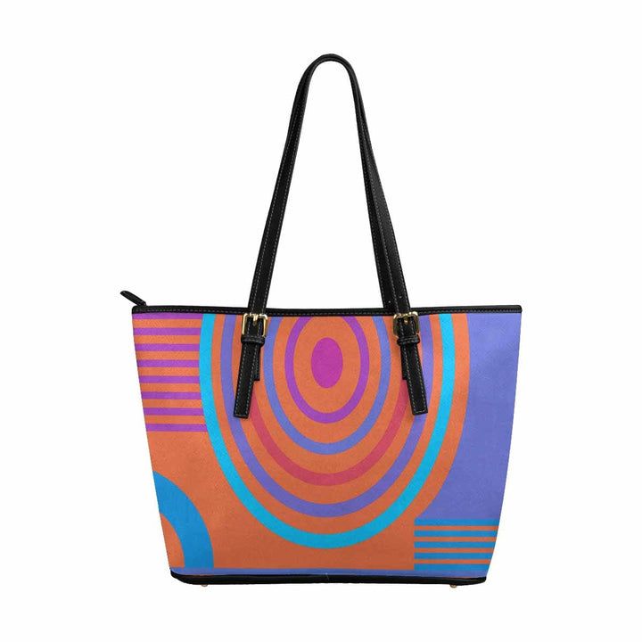 Large Leather Tote Shoulder Bag - Multicolor Handbag - Bags | Leather Tote Bags