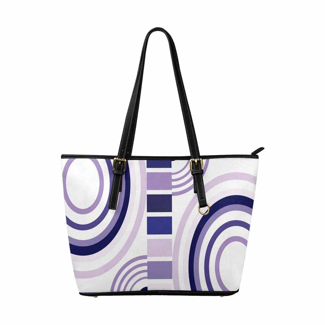 Large Leather Tote Shoulder Bag - Multicolor Handbag - Bags/Leather Tote Bags