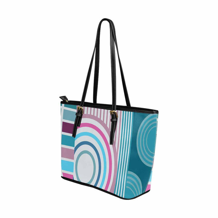 Large Leather Tote Shoulder Bag - Multicolor Handbag - Bags | Leather Tote Bags