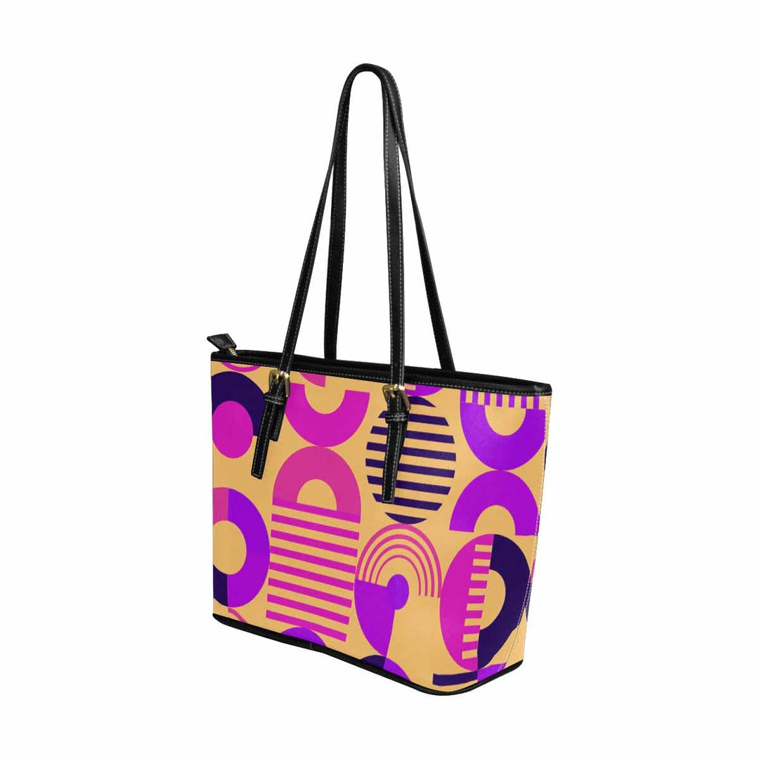 Large Leather Tote Shoulder Bag - Multicolor Handbag - Bags | Leather Tote Bags