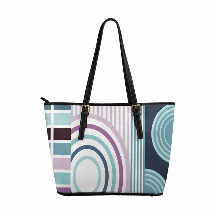 Large Leather Tote Shoulder Bag - Multicolor Handbag - Bags | Leather Tote Bags