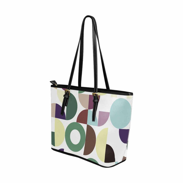 Large Leather Tote Shoulder Bag - Multicolor Handbag - Bags | Leather Tote Bags