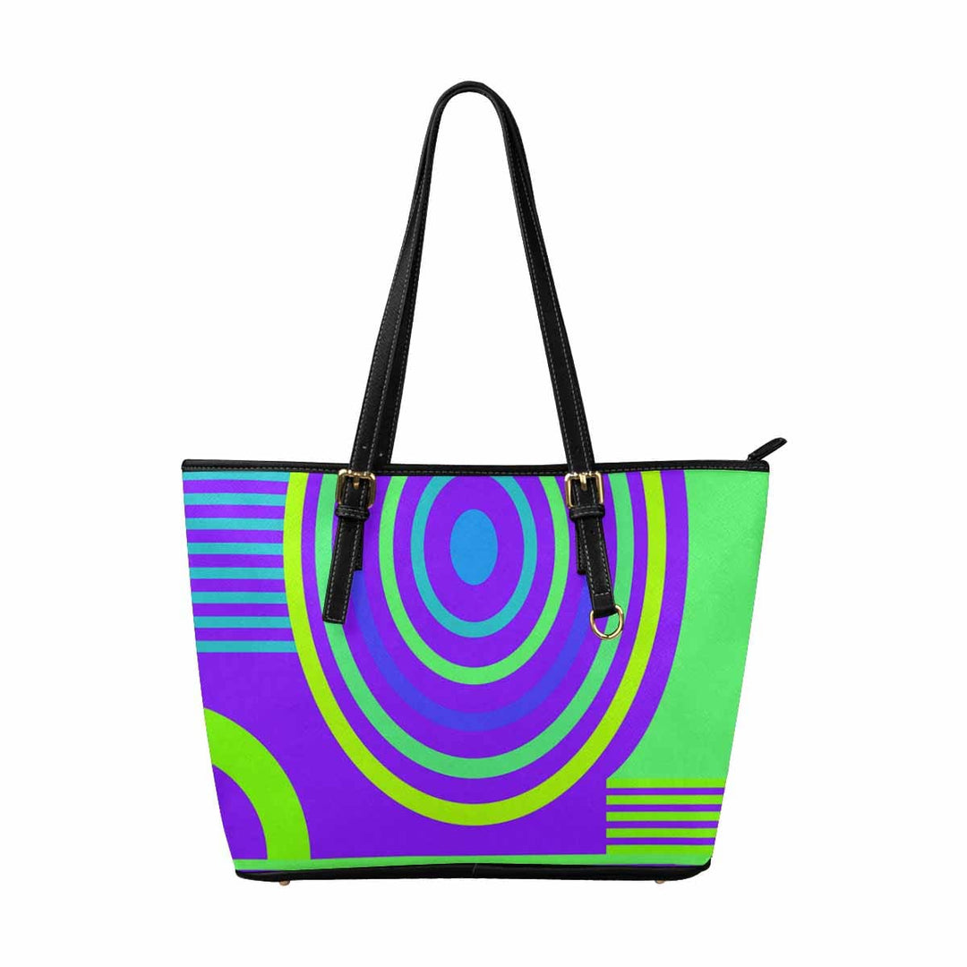 Large Leather Tote Shoulder Bag - Multicolor Handbag - Bags | Leather Tote Bags