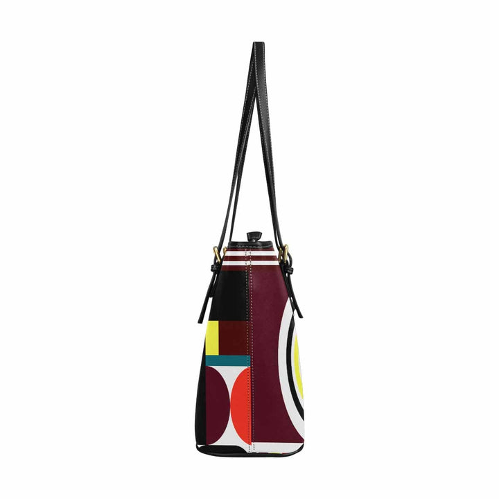 Large Leather Tote Shoulder Bag - Multicolor Handbag - Bags | Leather Tote Bags