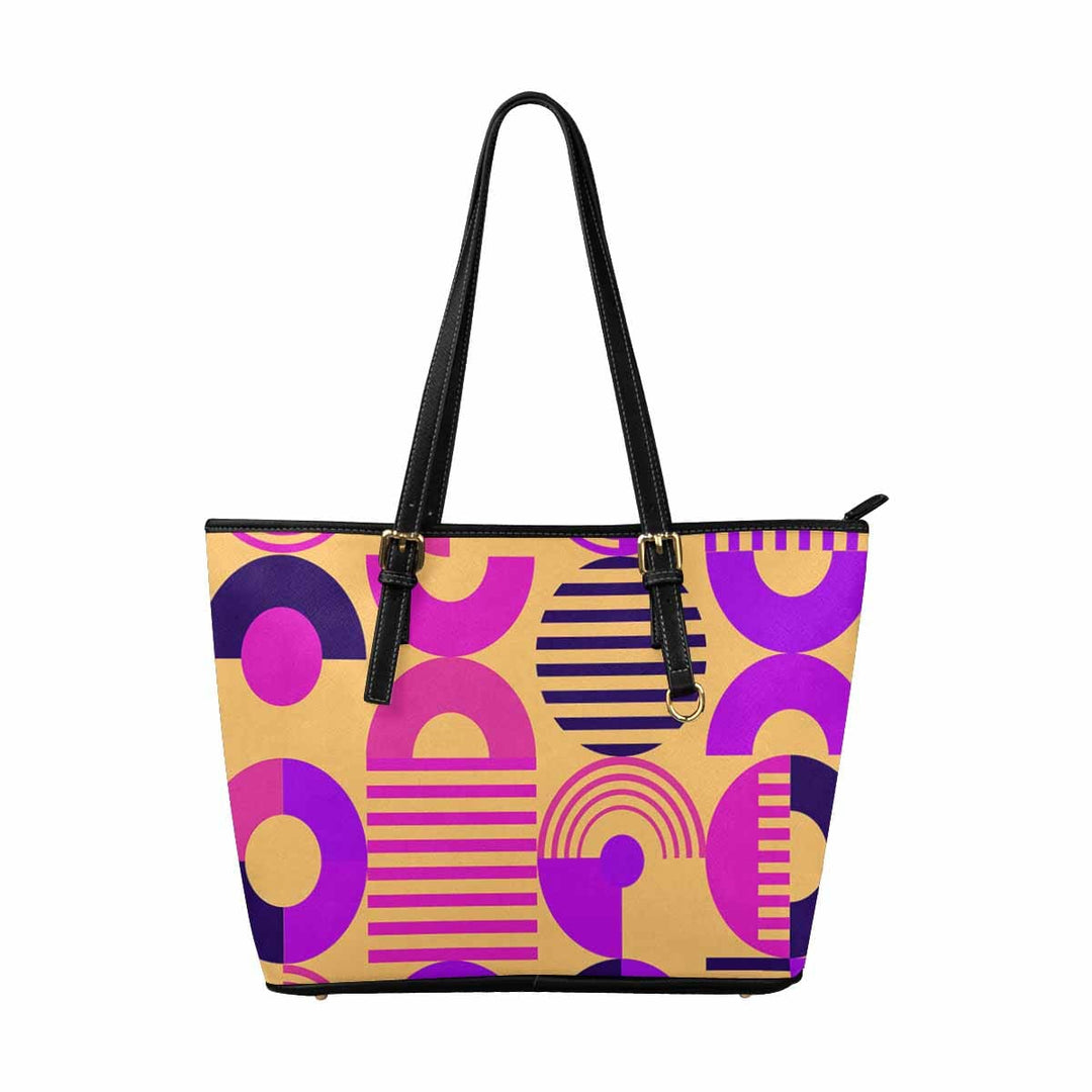 Large Leather Tote Shoulder Bag - Multicolor Handbag - Bags | Leather Tote Bags