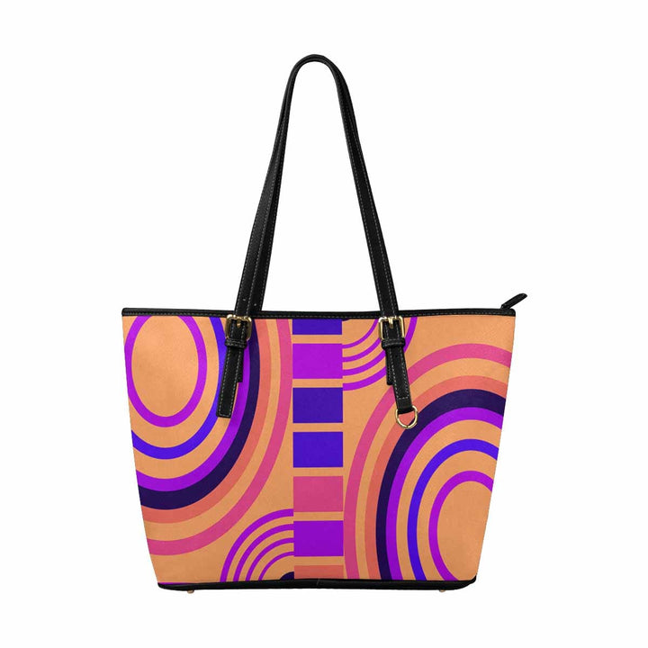 Large Leather Tote Shoulder Bag - Multicolor Handbag - Bags | Leather Tote Bags