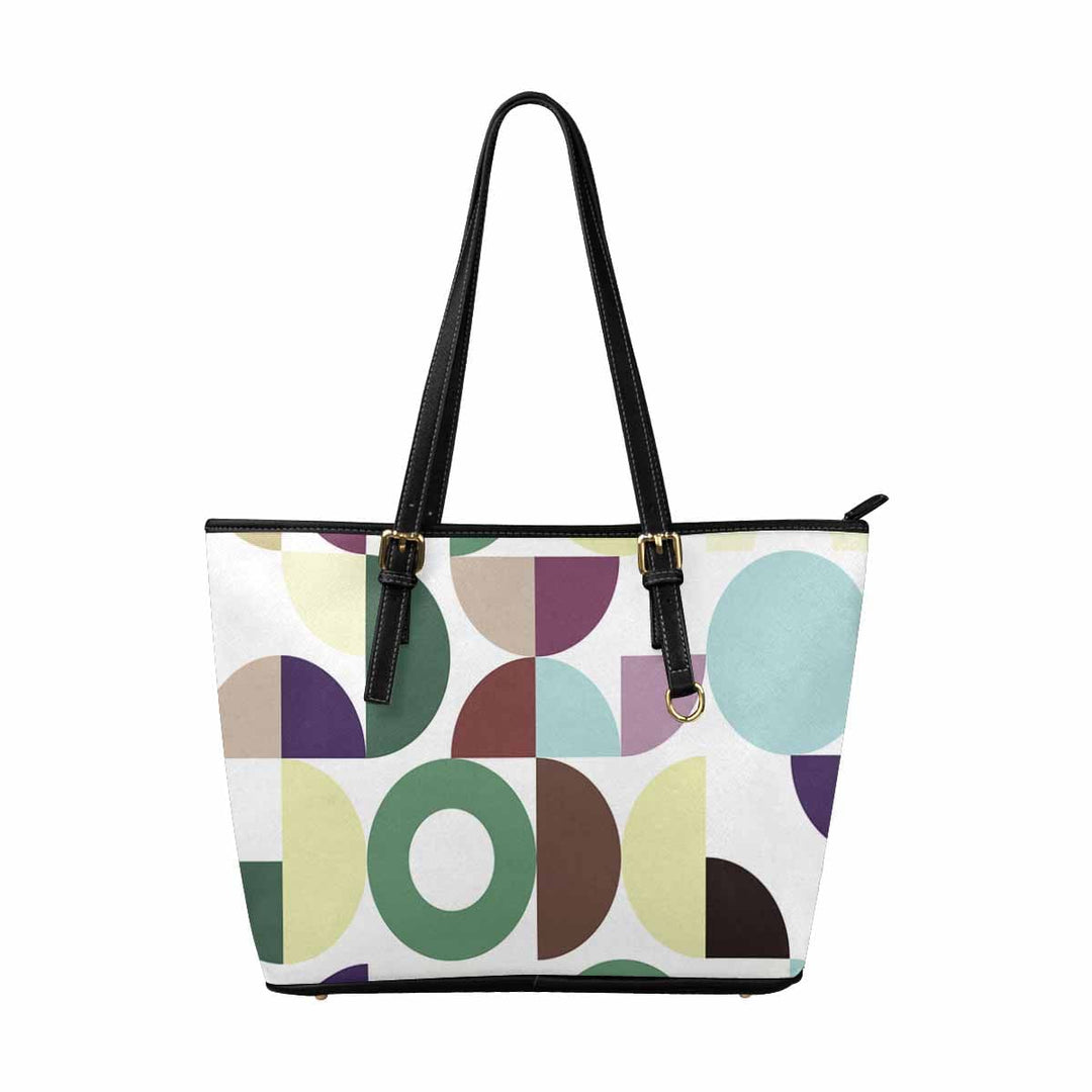 Large Leather Tote Shoulder Bag - Multicolor Handbag - Bags | Leather Tote Bags