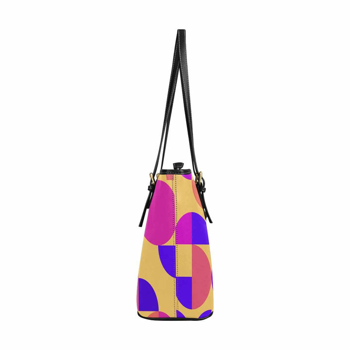 Large Leather Tote Shoulder Bag - Multicolor Handbag - Bags | Leather Tote Bags