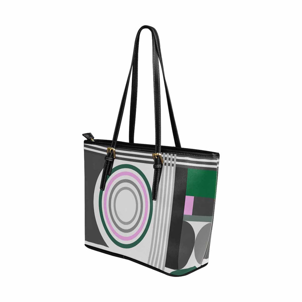 Large Leather Tote Shoulder Bag - Multicolor Handbag - Bags | Leather Tote Bags