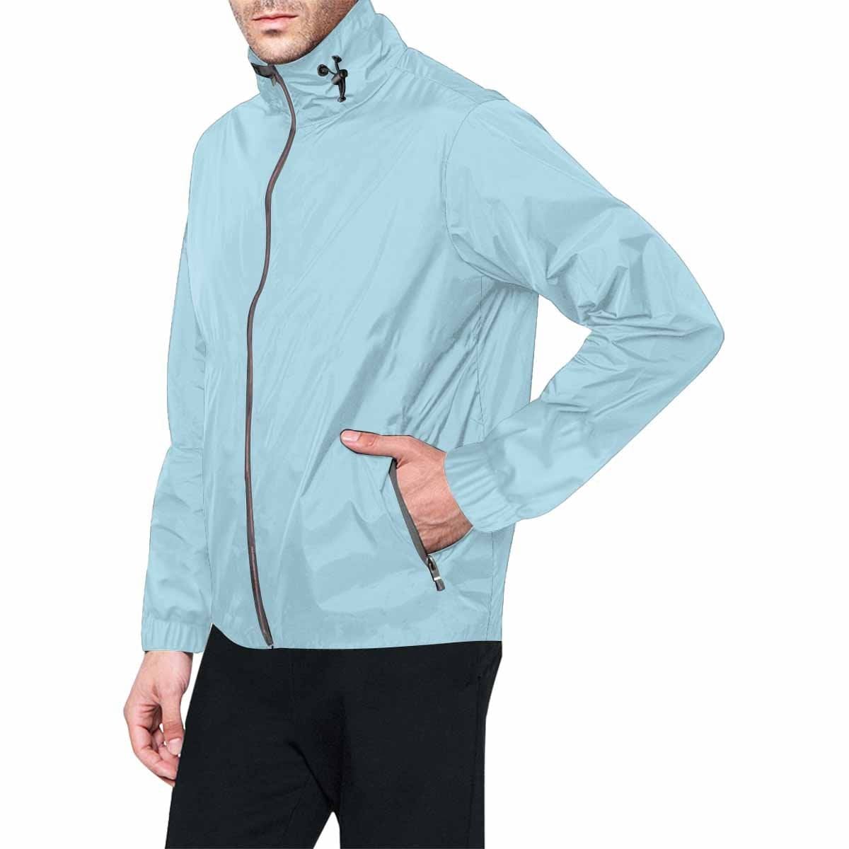 Light Blue Hooded Windbreaker Jacket - Men / Women - Mens | Jackets