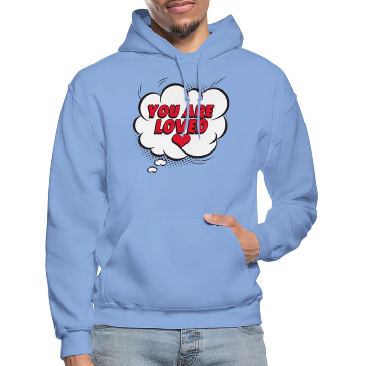 Mens Hoodie - Pullover Hooded Shirt / You Are Loved - Mens | Hoodies