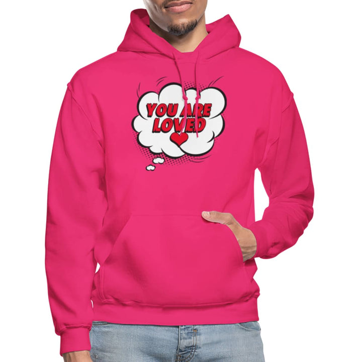 Mens Hoodie - Pullover Hooded Shirt / you are Loved - Mens | Hoodies