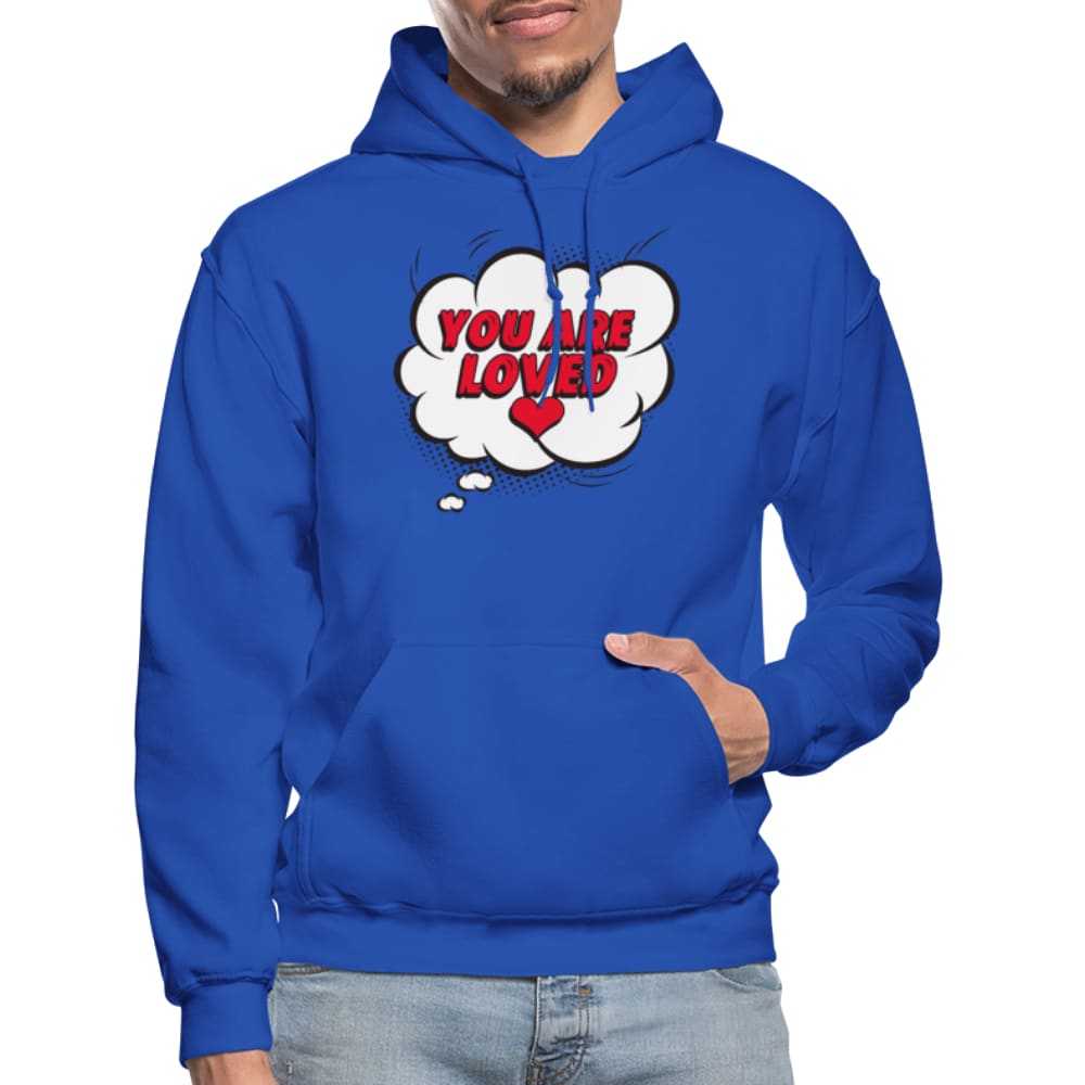 Mens Hoodie - Pullover Hooded Shirt / You Are Loved - Mens | Hoodies