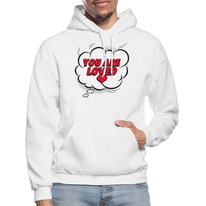 Mens Hoodie - Pullover Hooded Shirt / You Are Loved - Mens | Hoodies