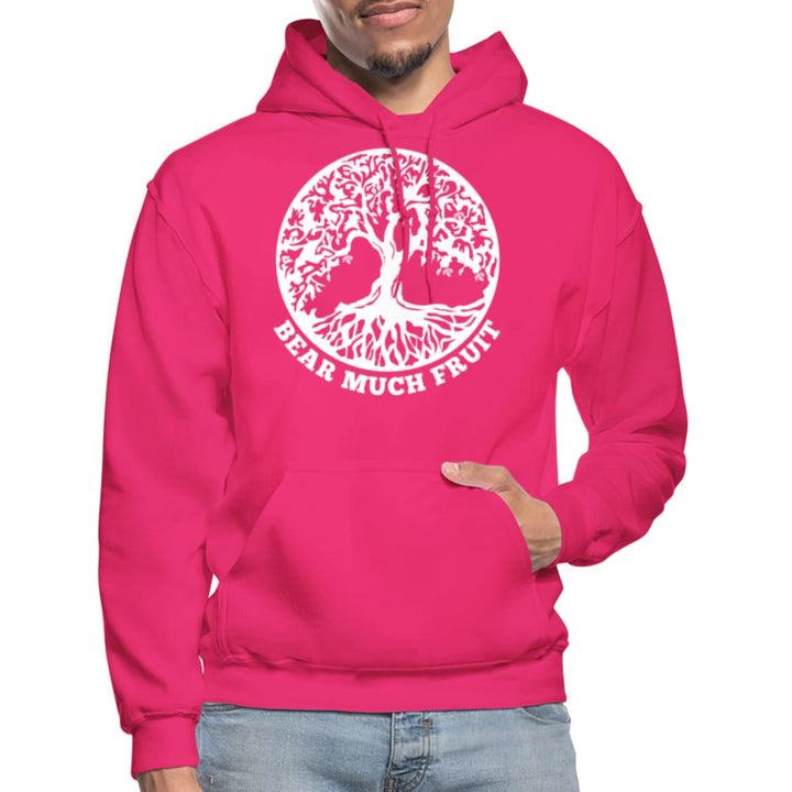 Mens Hoodie - Pullover Hooded Sweatshirt - Graphic/bear Much Fruit - Mens