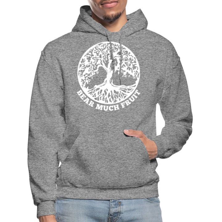 Mens Hoodie - Pullover Hooded Sweatshirt - Graphic/bear Much Fruit - Mens