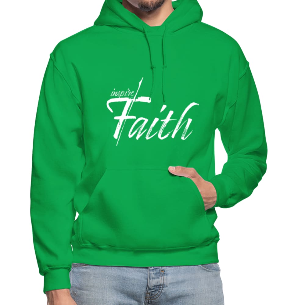 Mens Hoodie - Pullover Hooded Sweatshirt - Graphic/inspire Faith - Mens