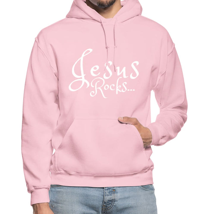 Mens Hoodie - Pullover Hooded Sweatshirt - Graphic/jesus Rocks - Mens | Hoodies