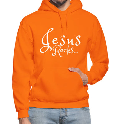 Mens Hoodie - Pullover Hooded Sweatshirt - Graphic/jesus Rocks - Mens | Hoodies