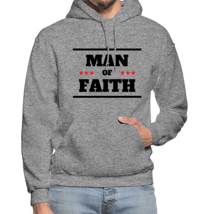 Mens Hoodie - Pullover Hooded Sweatshirt - Graphic/man of Faith - Mens | Hoodies