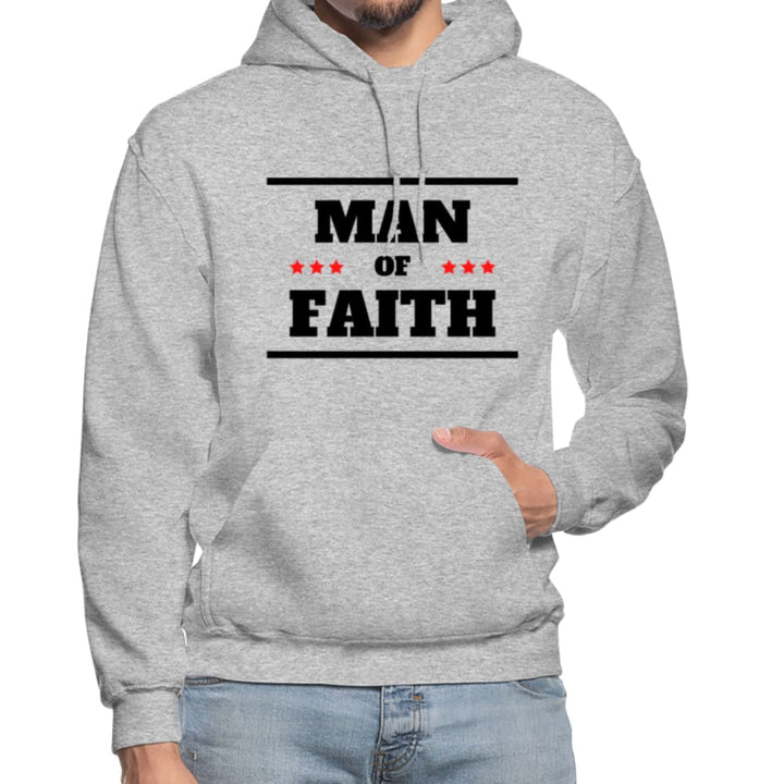 Mens Hoodie - Pullover Hooded Sweatshirt - Graphic/man of Faith - Mens | Hoodies