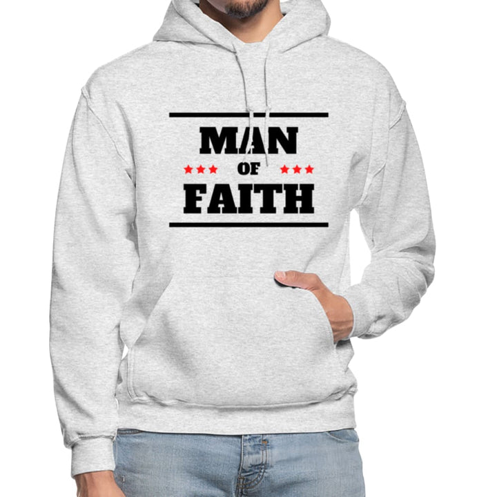 Mens Hoodie - Pullover Hooded Sweatshirt - Graphic/man of Faith - Mens | Hoodies