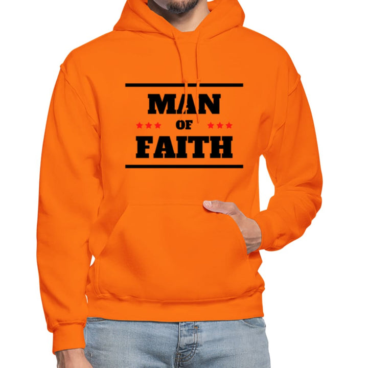 Mens Hoodie - Pullover Hooded Sweatshirt - Graphic/man of Faith - Mens | Hoodies