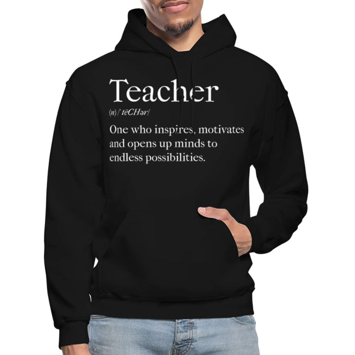 Mens Hoodie - Pullover Hooded Sweatshirt - Graphic/teachers Inspire - Mens