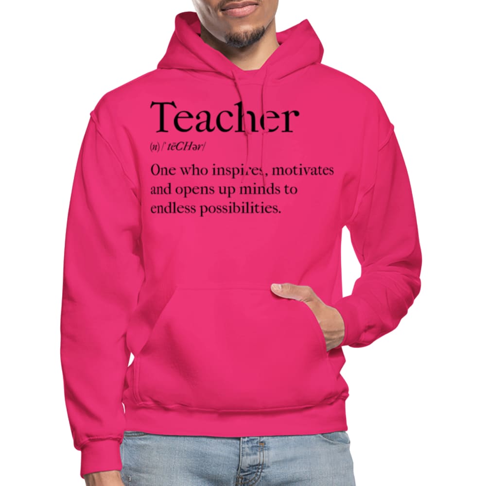 Mens Hoodie - Pullover Hooded Sweatshirt - Graphic/teachers Inspire - Mens