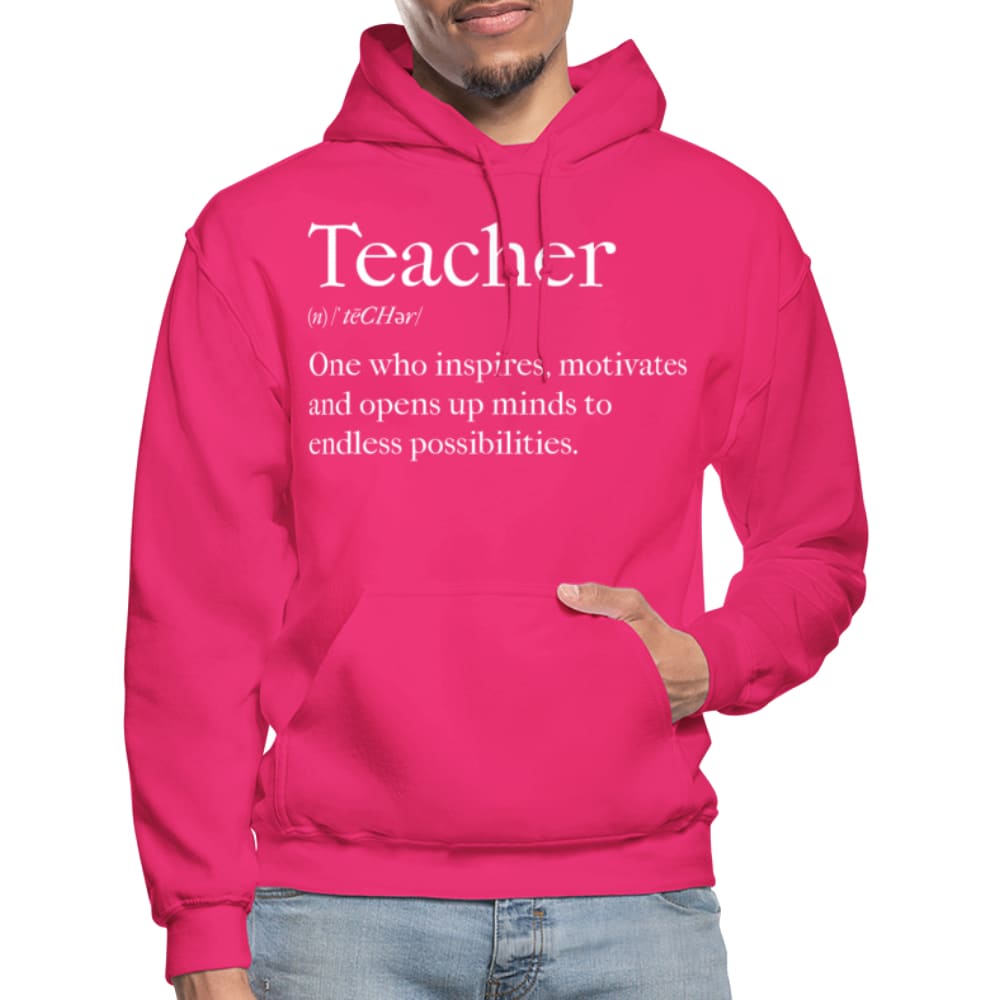 Mens Hoodie - Pullover Hooded Sweatshirt - Graphic/teachers Inspire - Mens