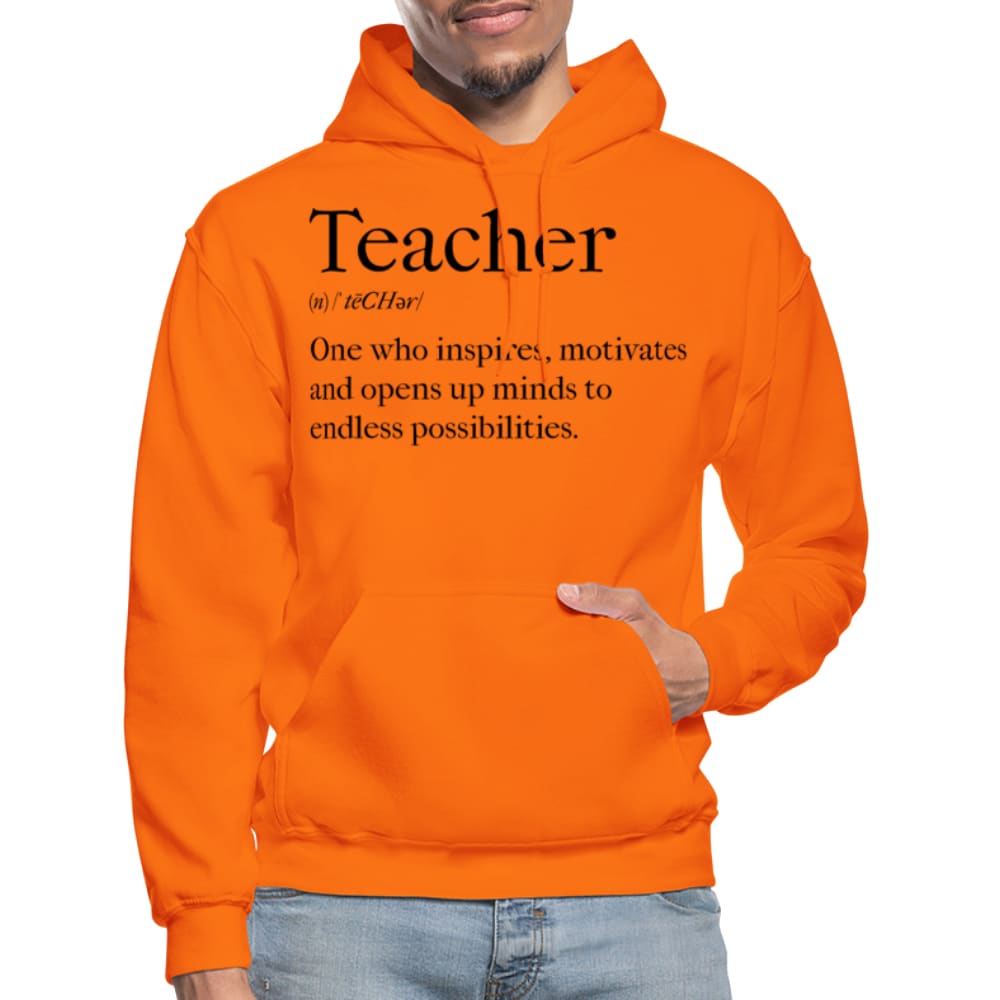 Mens Hoodie - Pullover Hooded Sweatshirt - Graphic/teachers Inspire - Mens