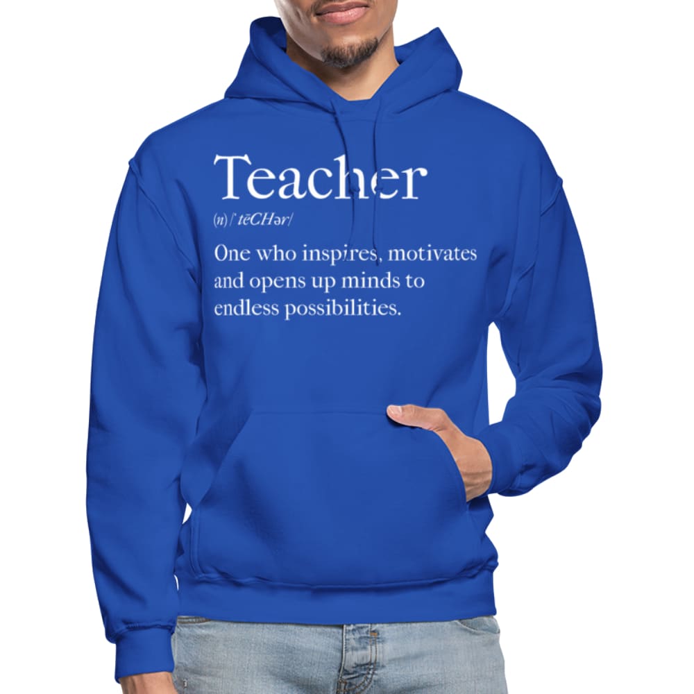 Mens Hoodie - Pullover Hooded Sweatshirt - Graphic/teachers Inspire - Mens