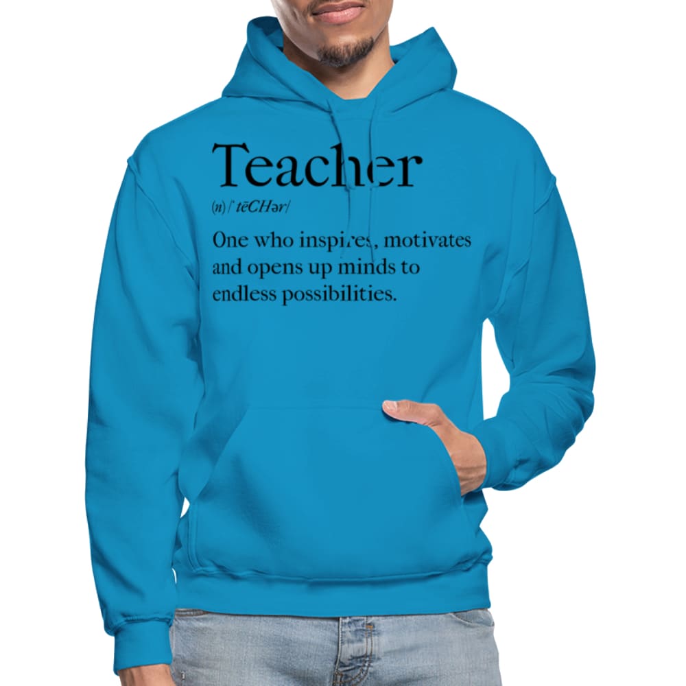 Mens Hoodie - Pullover Hooded Sweatshirt - Graphic/teachers Inspire - Mens