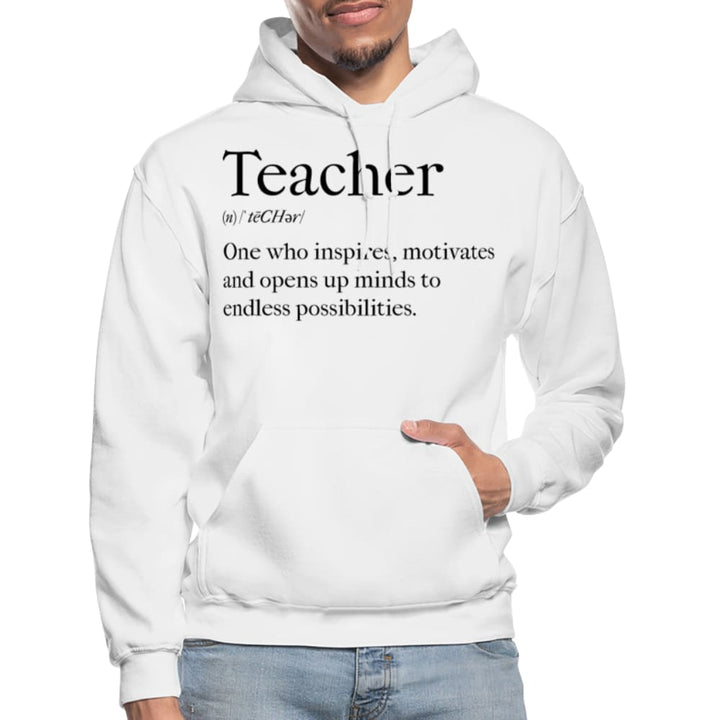 Mens Hoodie - Pullover Hooded Sweatshirt - Graphic/teachers Inspire - Mens