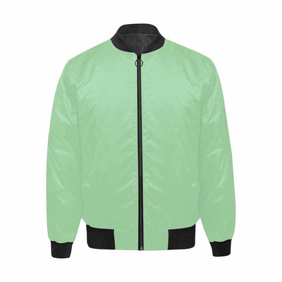 Mens Jacket Celadon Green And Black Bomber Jacket - Mens | Jackets | Bombers