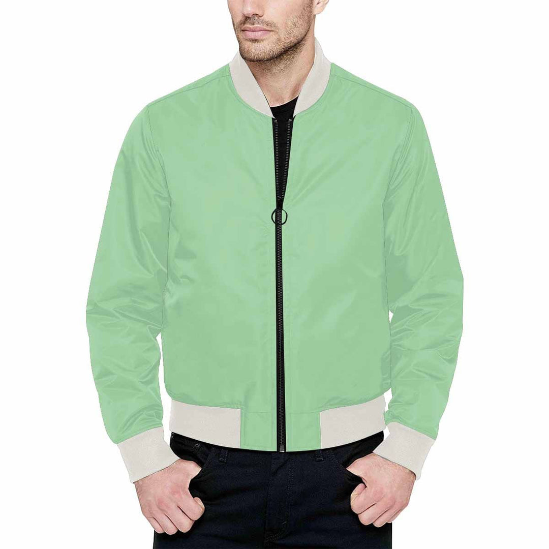 Mens Jacket Celadon Green Bomber Jacket - Mens | Jackets | Bombers