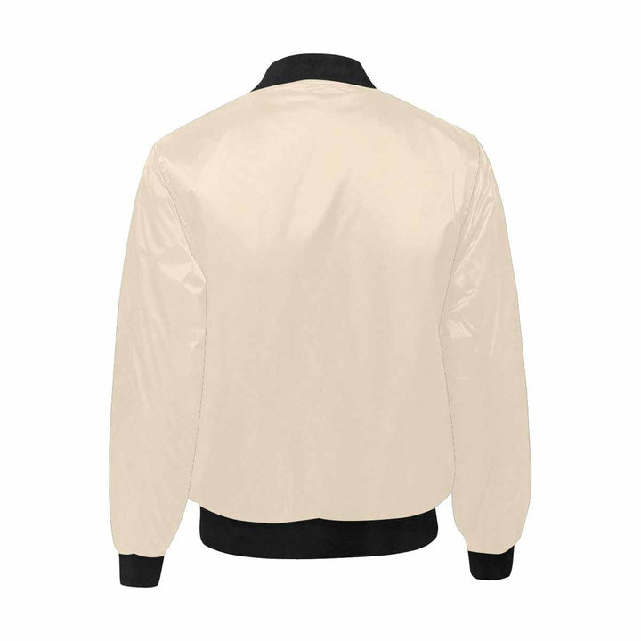 Mens Jacket Champagne Beige and Black Bomber Jacket - Mens | Jackets | Bombers