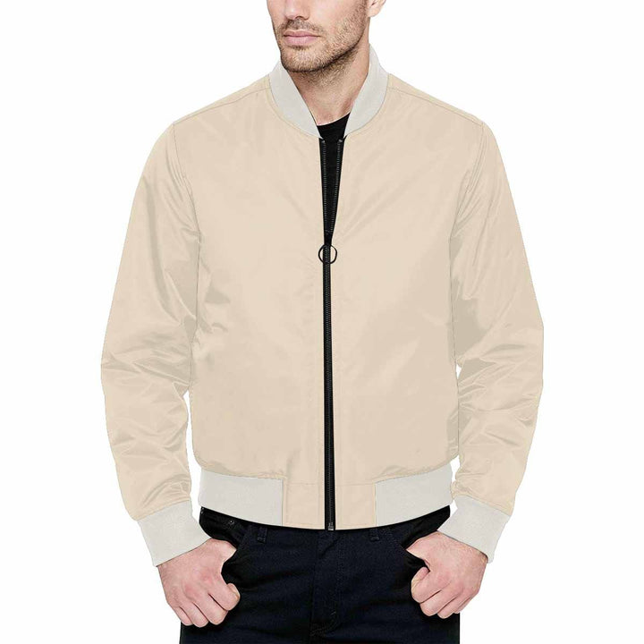 Mens Jacket Champagne Beige Bomber Jacket - Mens | Jackets | Bombers