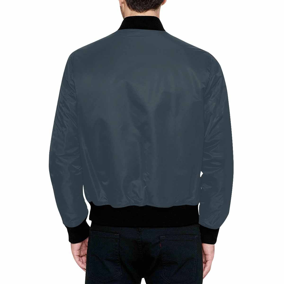 Bomber Jacket For Men Charcoal Black And Black - Mens | Jackets | Bombers